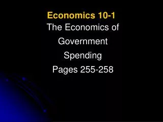 Economics 10-1
