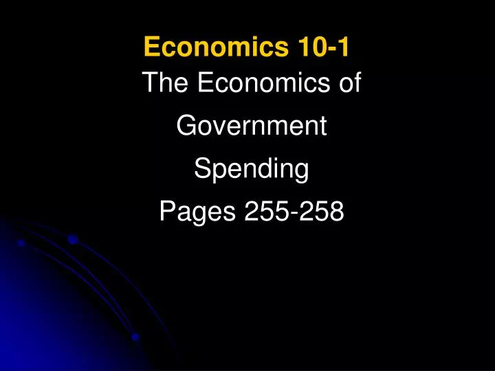economics 10 1