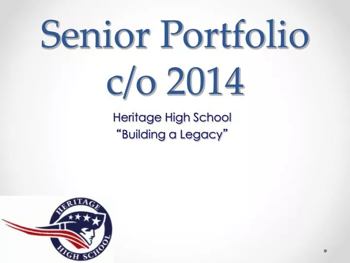 senior portfolio c o 2014