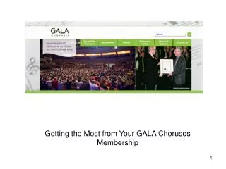 Getting the Most from Your GALA Choruses Membership