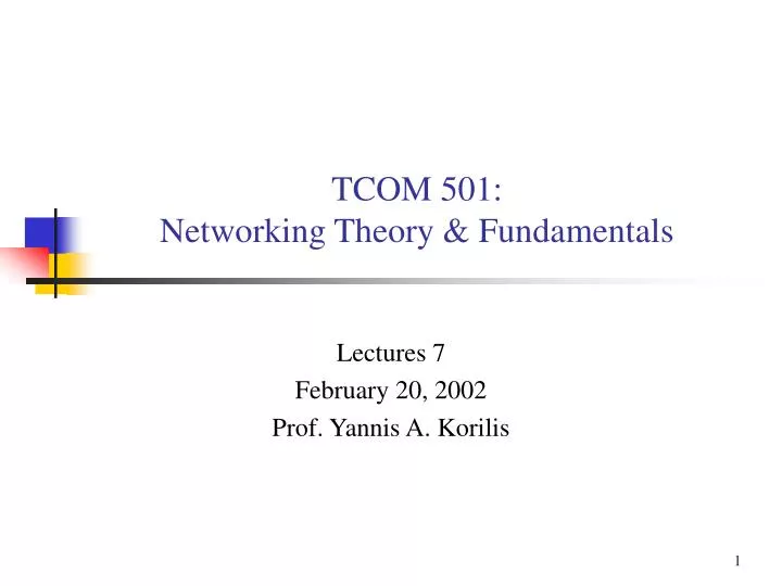 tcom 501 networking theory fundamentals