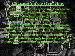 CS 499 Course Overview