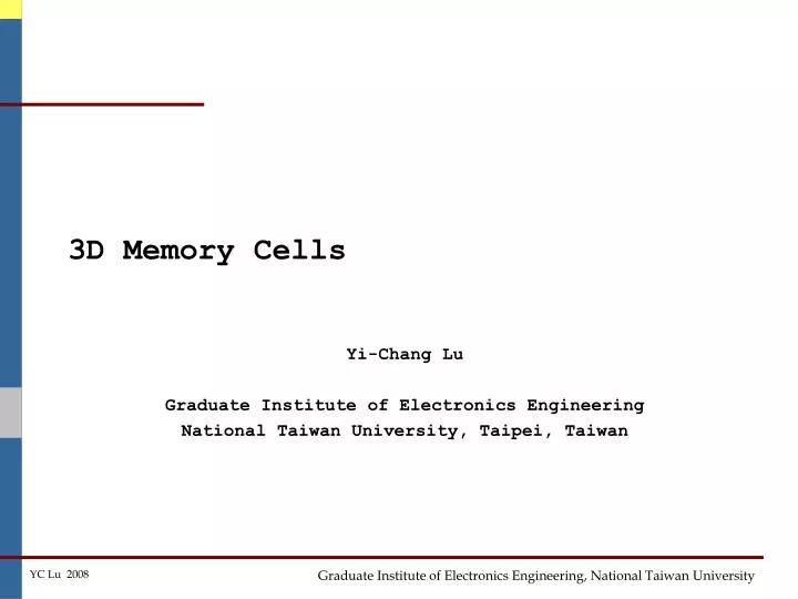 3d memory cells