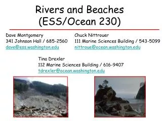 Rivers and Beaches (ESS/Ocean 230)