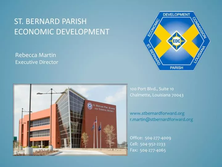 st bernard parish economic development