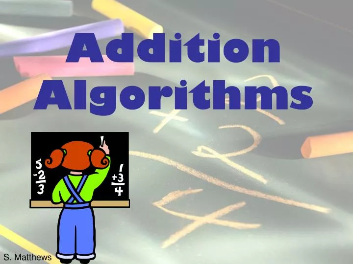 addition algorithms