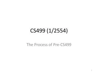 cs499 1 2554