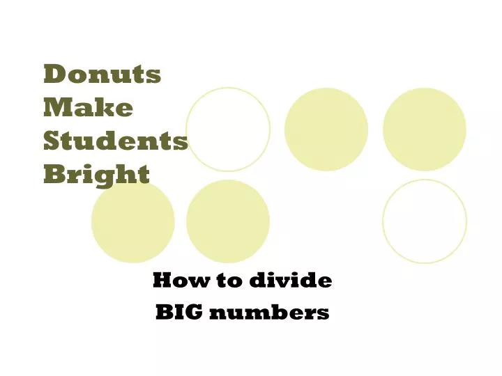 donuts make students bright