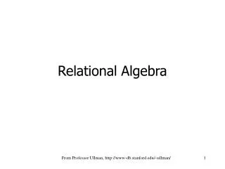 Relational Algebra