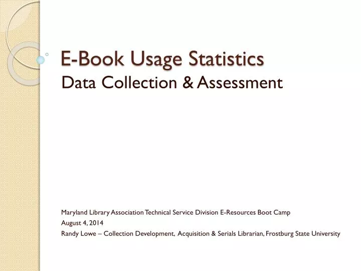 e book usage statistics