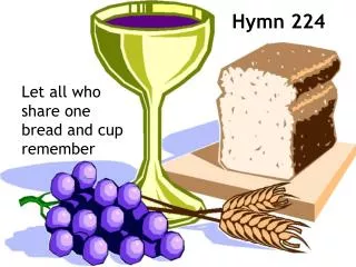 Let all who share one bread and cup remember