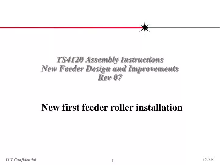 ts4120 assembly instructions new feeder design and improvements rev 07