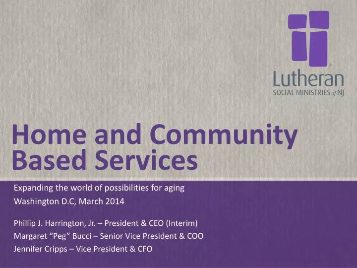 home and community based services