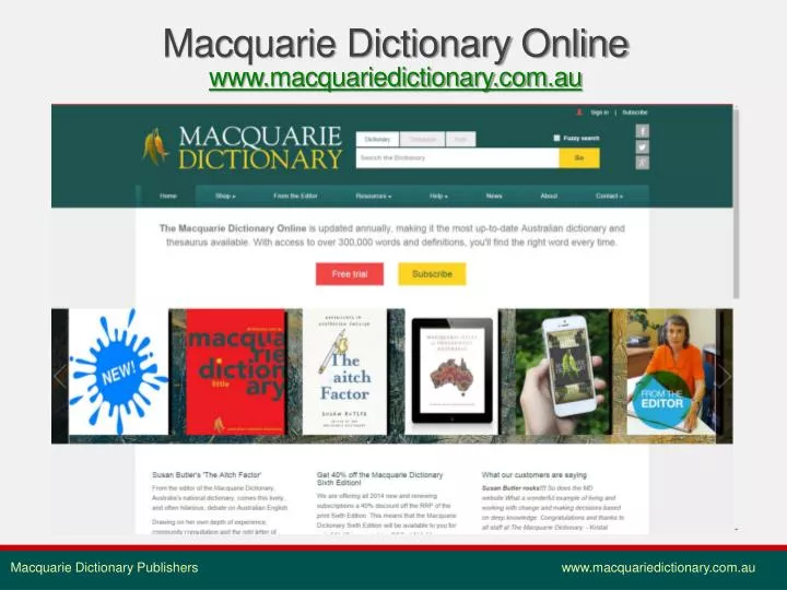 macquarie dictionary online www macquariedictionary com au