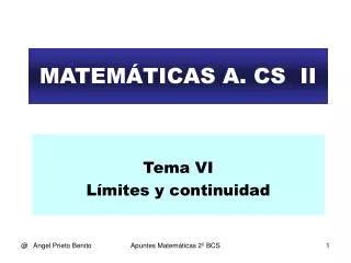 matem ticas a cs ii