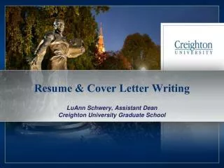 Resume &amp; Cover Letter Writing
