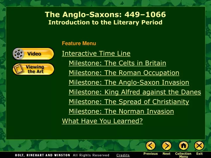 the anglo saxons 449 1066 introduction to the literary period