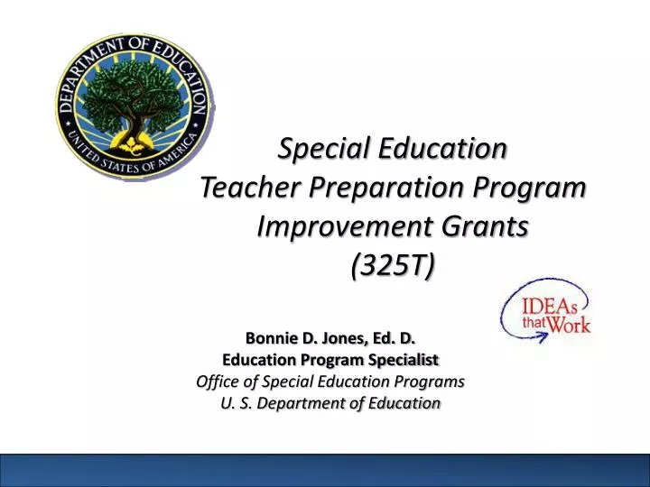 special education teacher preparation program improvement grants 325t