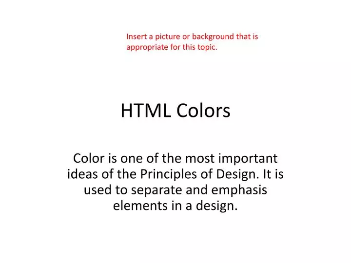 html colors