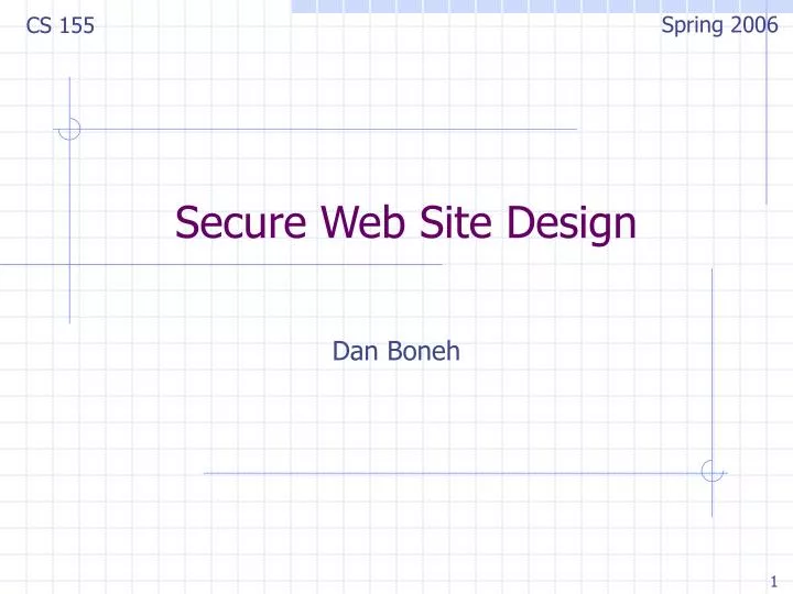 secure web site design