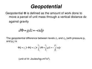 Geopotential