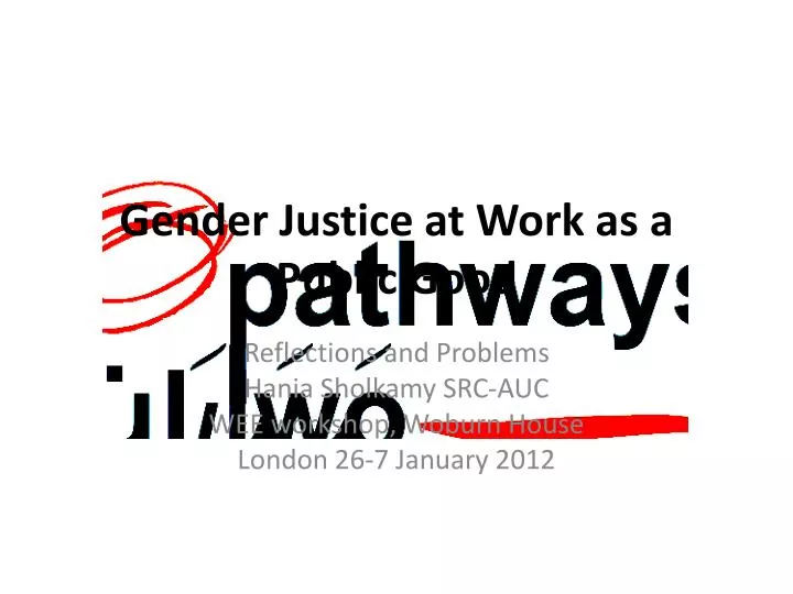 gender justice at work as a public good