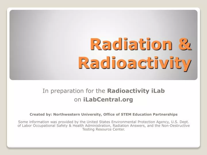 radiation radioactivity