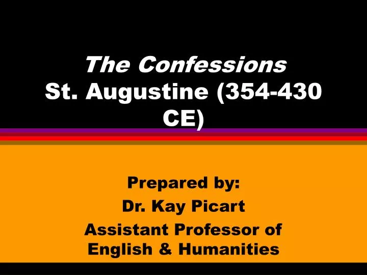 the confessions st augustine 354 430 ce