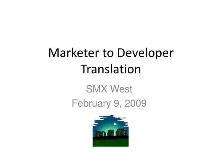 marketer to developer translation