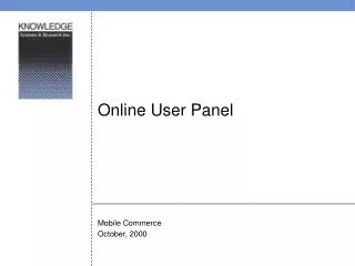 Online User Panel