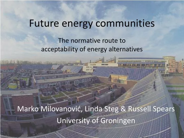 future energy communities