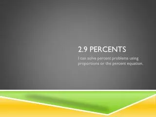 2 9 percents
