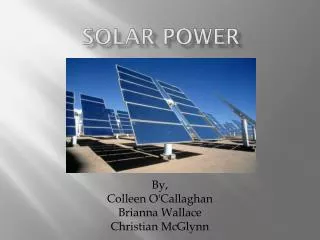 solar power