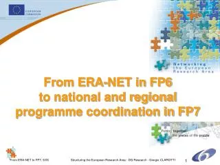 From ERA-NET in FP6 to national and regional programme coordination in FP7