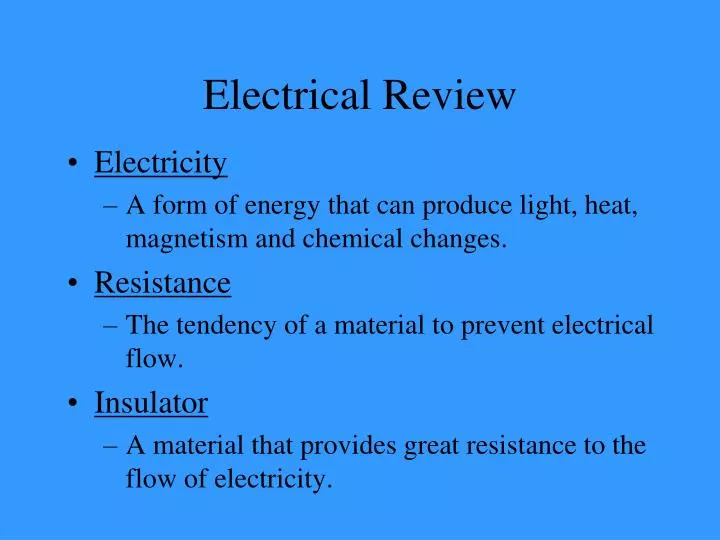 electrical review