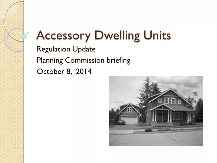 accessory dwelling units