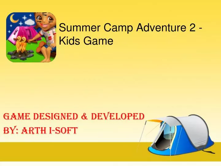 summer camp adventure 2 kids game