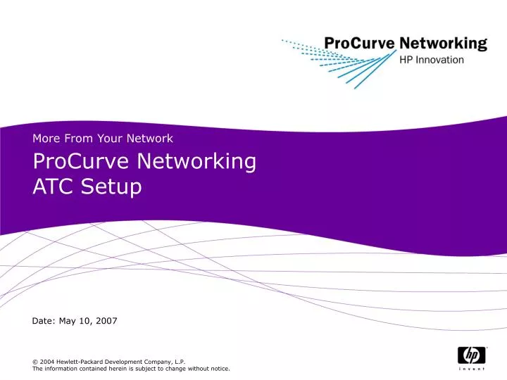 procurve networking atc setup