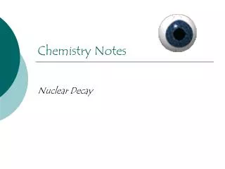 Chemistry Notes