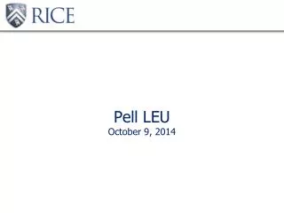 Pell LEU October 9, 2014