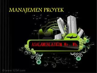 manajemen proyek