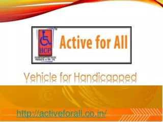 Vehicle For Handicapped By Activeforall