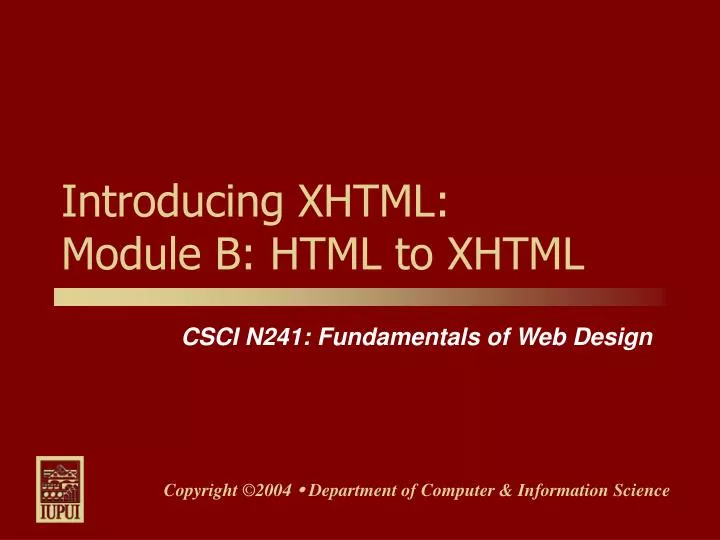 introducing xhtml module b html to xhtml