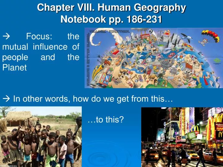 chapter viii human geography notebook pp 186 231