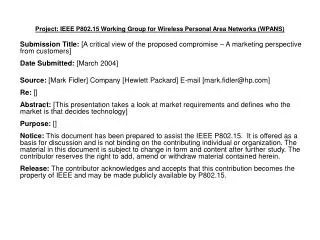 Project: IEEE P802.15 Working Group for Wireless Personal Area Networks (WPANS)