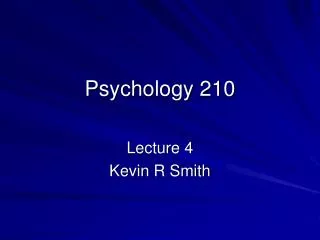 Psychology 210