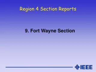 Region 4 Section Reports