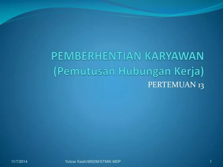 pemberhentian karyawan pemutusan hubungan kerja