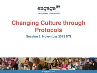 Changing Culture through Protocols