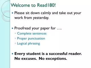 Welcome to Read180!